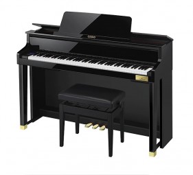 Piano Casio Híbrido Celviano GP 510 Preto Polido