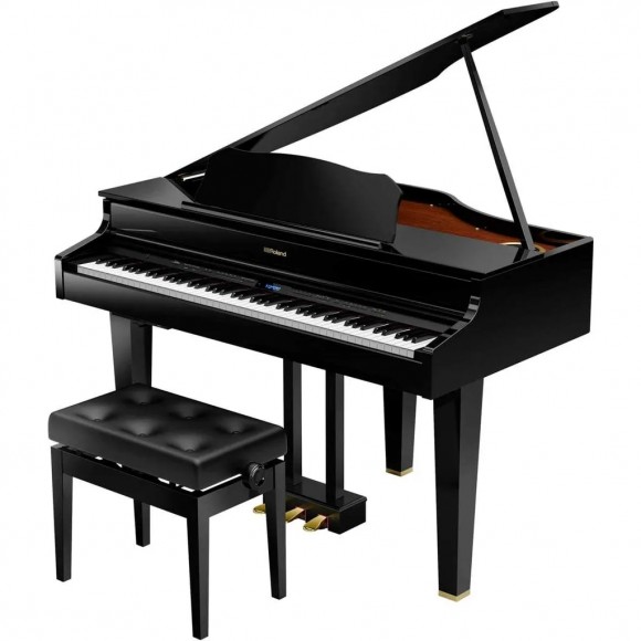 Piano Digital Roland GP607 Caudinha 88 teclas Mini Grand Black