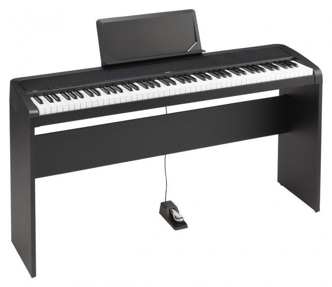 Piano Digital Korg B2N Preto com Estante