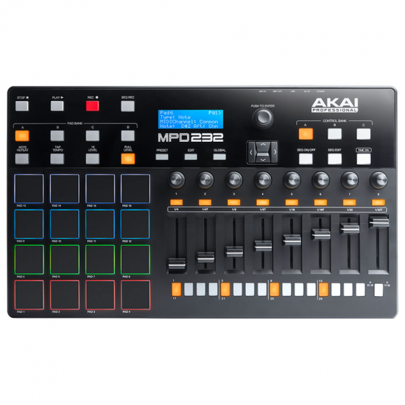 CONTROLADOR AKAI MPD 232 MIDI/USB